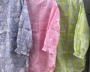 Good Girlfriend Shirt with Ruffle Trim Floral Escape Citron/Olive