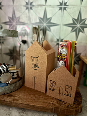Grandma's House Cork Pencil Holder (Set of 2)