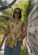 Good Boyfriend Shirt - Palm Cove Floral Honeycomb
