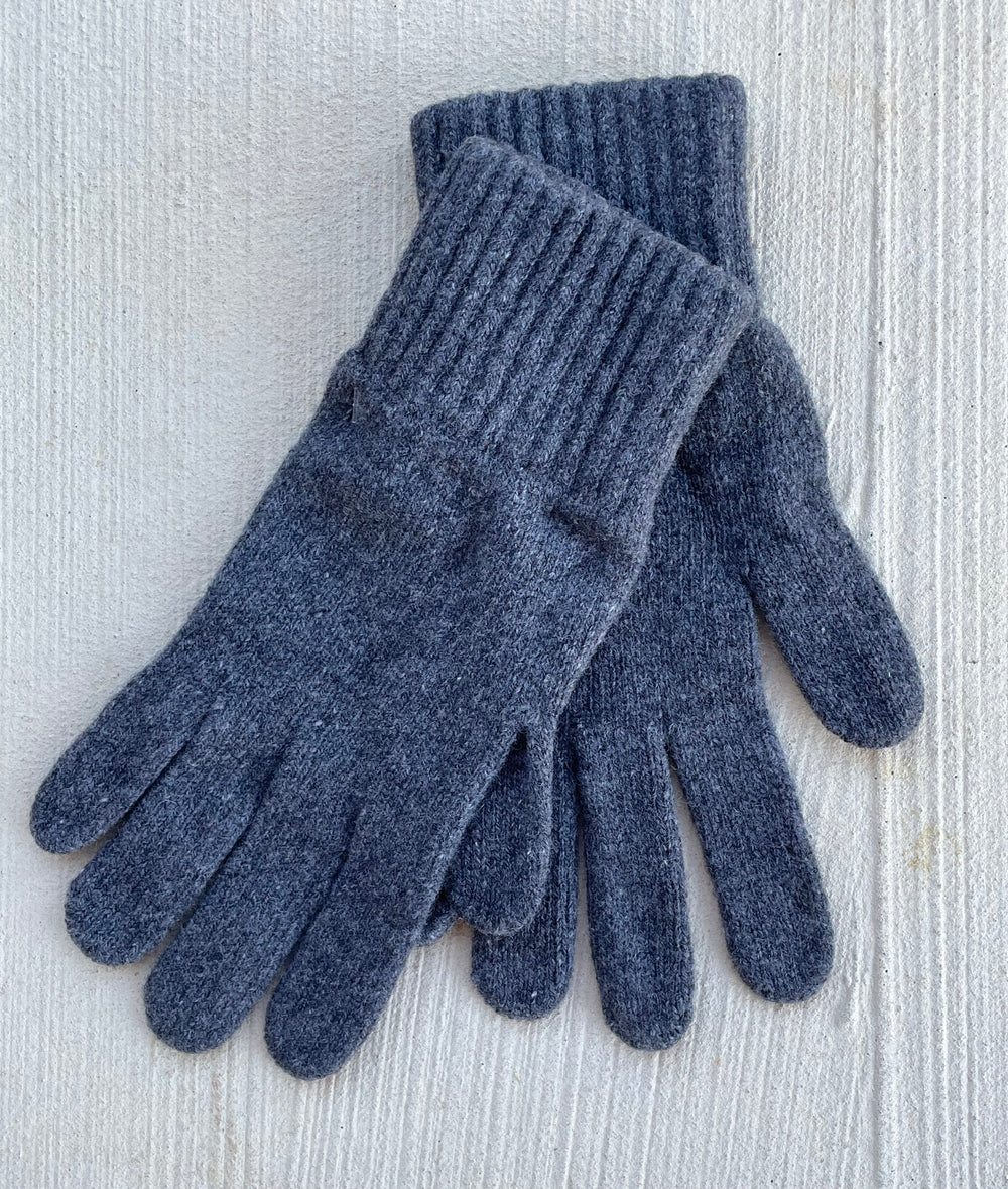 Bedford Recycled Cashmere Gloves - Charcoal
