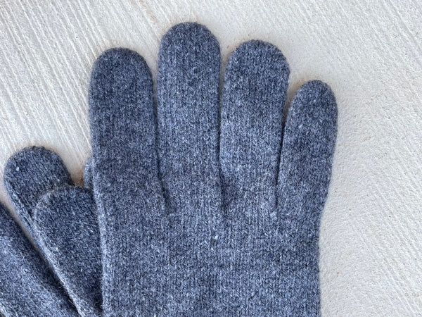 Bedford Recycled Cashmere Gloves - Charcoal
