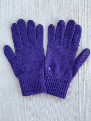 Bedford Recycled Cashmere Gloves - Violet
