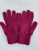 Bedford Recycled Cashmere Gloves - Bordeaux