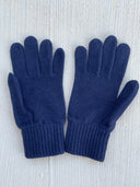 Bedford Recycled Cashmere Gloves - Navy
