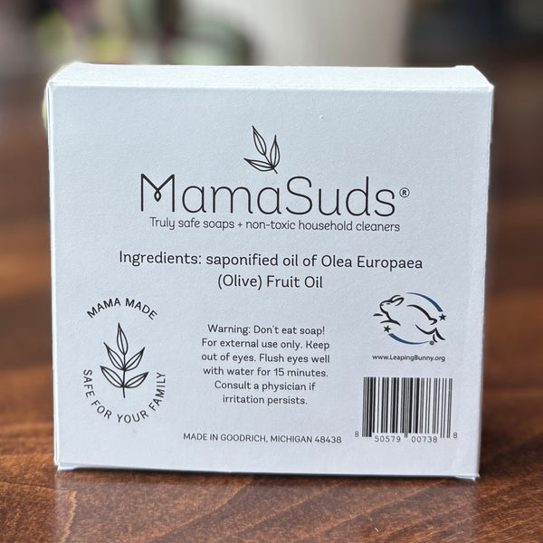 100% Vegan Unscented Castile Bar Soap