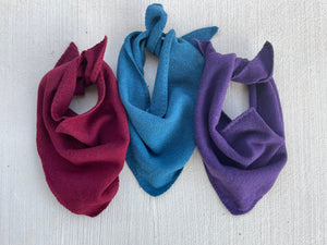 Newport Triangle Recycled Cashmere Scarf - Violet