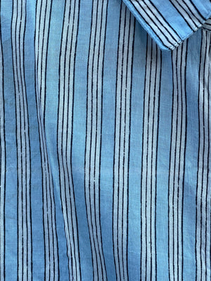 Good Boyfriend Shirt - Tuscan Stripe Cornflower Blue