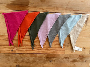 Newport Triangle Recycled Cashmere Scarf - Ice Blue