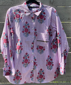 Good Boyfriend Shirt - Avalon Floral Lavender