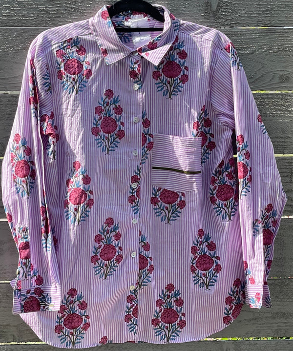 Good Boyfriend Shirt - Avalon Floral Lavender