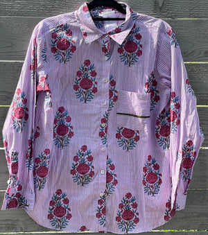 Good Boyfriend Shirt - Avalon Floral Lavender