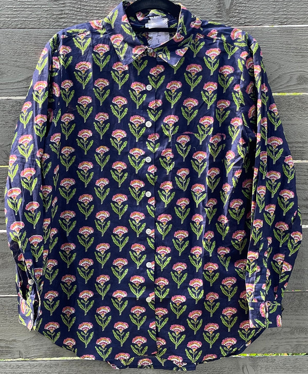 Good Boyfriend Shirt - Carolina Tulip Navy