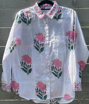 Good Boyfriend Shirt - Greenwich Floral