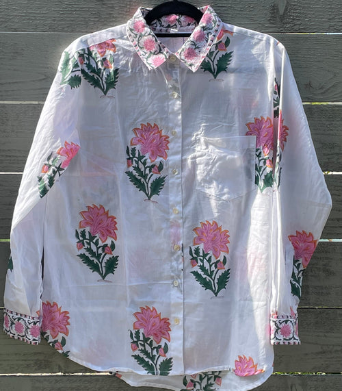 Good Boyfriend Shirt - Greenwich Floral