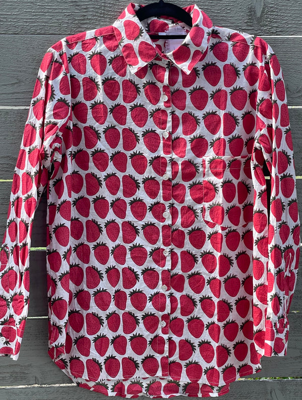 Good Boyfriend Shirt - Strawberry