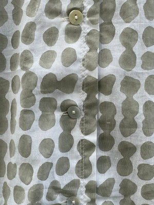 Relaxed Boyfriend Shirt Messy Dot - Dove Grey