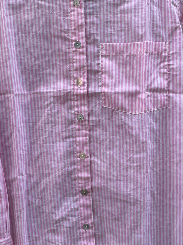 Good Boyfriend Shirt - Menswear Stripe Tickled Pink