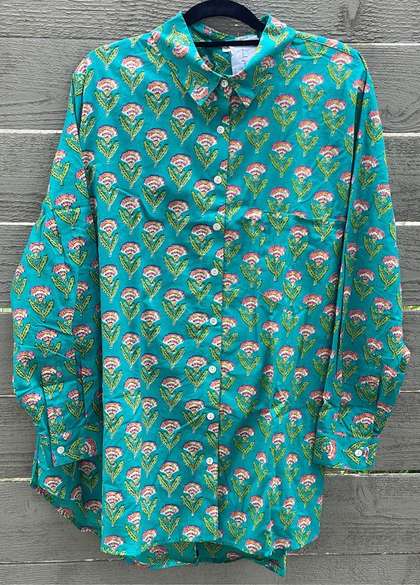 Good Boyfriend Shirt - Carolina Tulip Teal