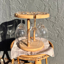 Bamboo Wine Serving Holder