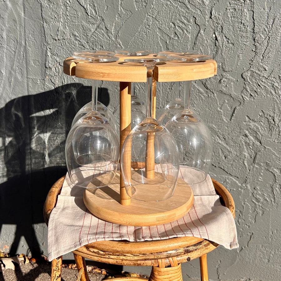 Bamboo Wine Serving Holder