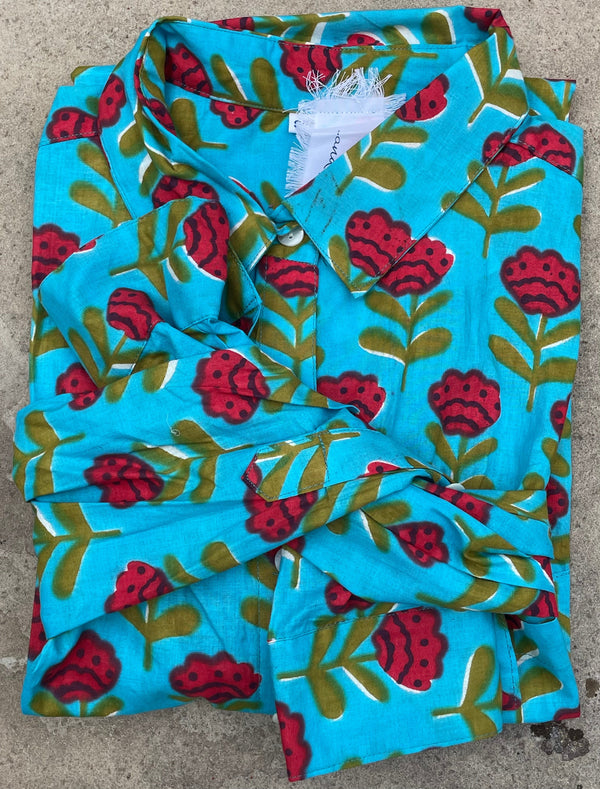 Good Boyfriend Shirt - Netherlands Tulip Cerulean