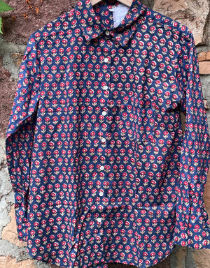 Good Boyfriend Shirt - Emory Floral Navy