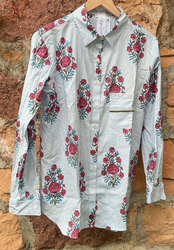 Good Boyfriend Shirt - Avalon Floral Sky