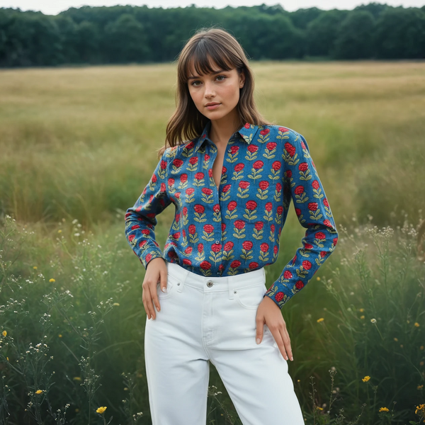 Good Boyfriend Shirt - Netherlands Tulip Navy