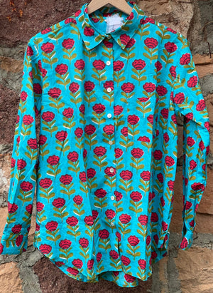 Good Boyfriend Shirt - Netherlands Tulip Cerulean