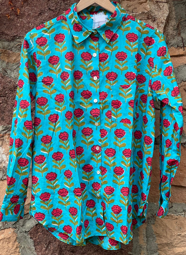 Good Boyfriend Shirt - Netherlands Tulip Cerulean