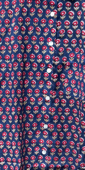 Good Boyfriend Shirt - Emory Floral Navy