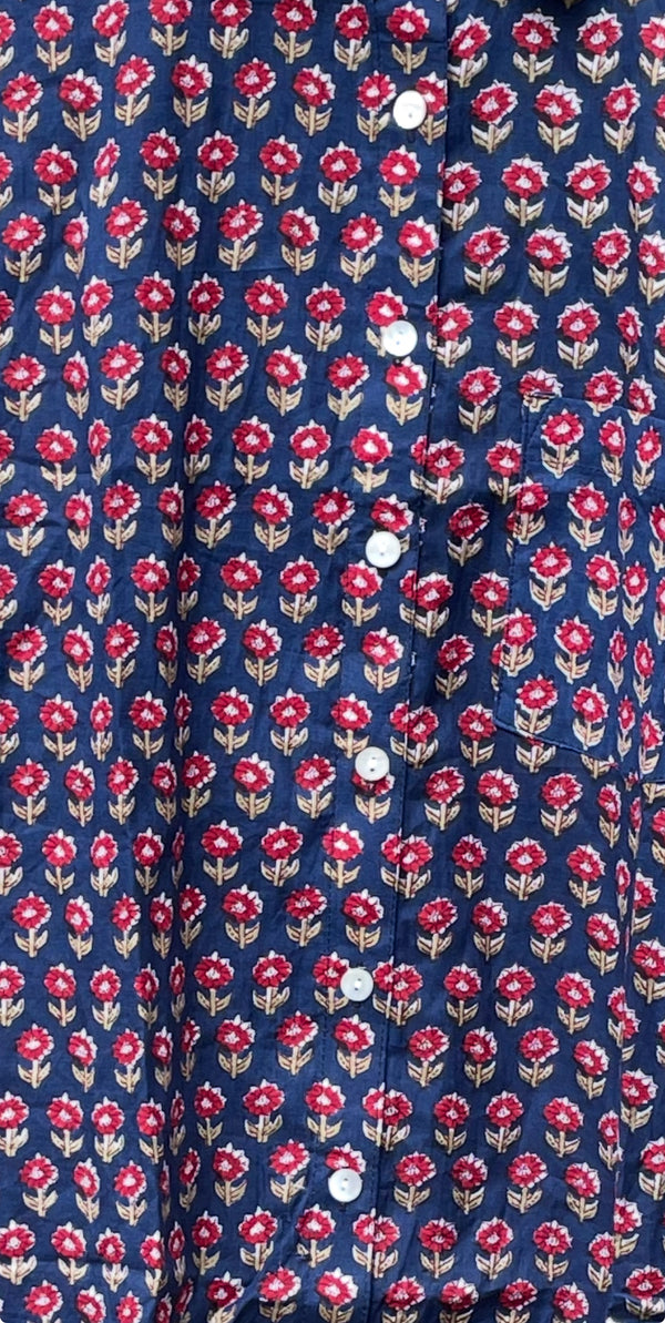 Good Boyfriend Shirt - Emory Floral Navy