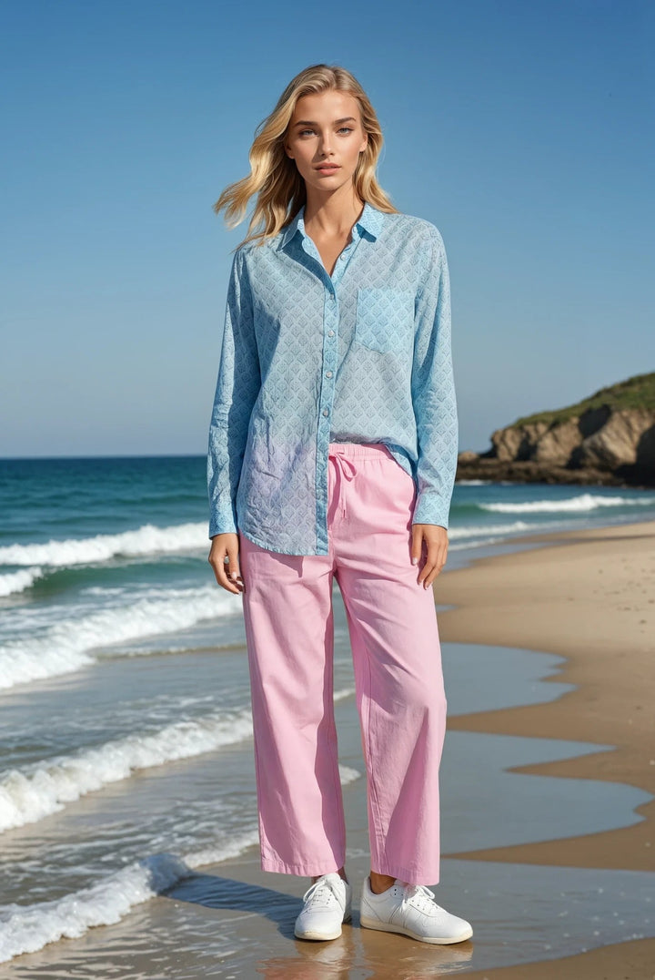 Shore Pant - Tickled Pink Twill