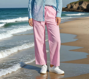 Shore Pant - Tickled Pink Twill