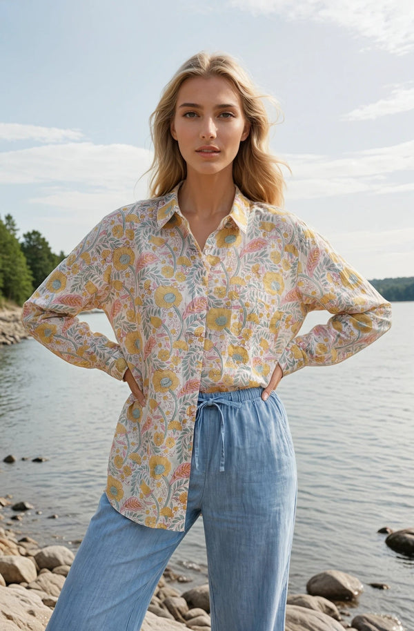 Good Boyfriend Shirt - Somerset Floral