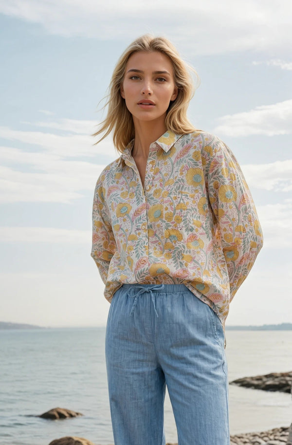 Good Boyfriend Shirt - Somerset Floral