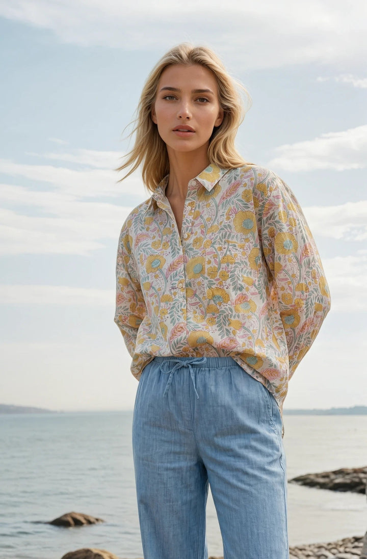 Good Boyfriend Shirt - Somerset Floral