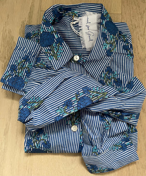 Good Boyfriend Shirt - Avalon Floral Coastal Blue