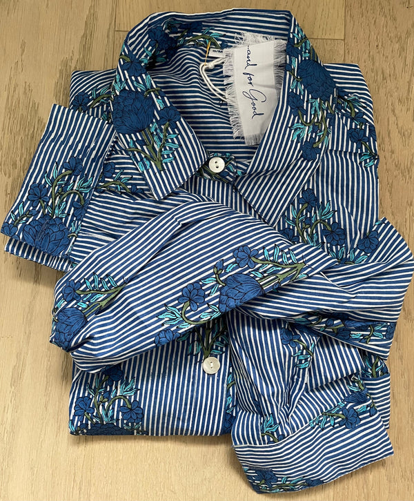 Good Boyfriend Shirt - Avalon Floral Coastal Blue