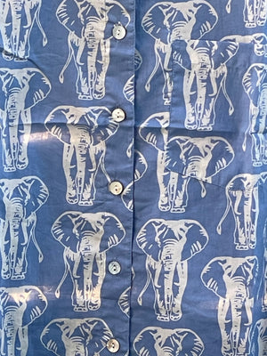 Good Boyfriend Shirt - Elephants Bluebird