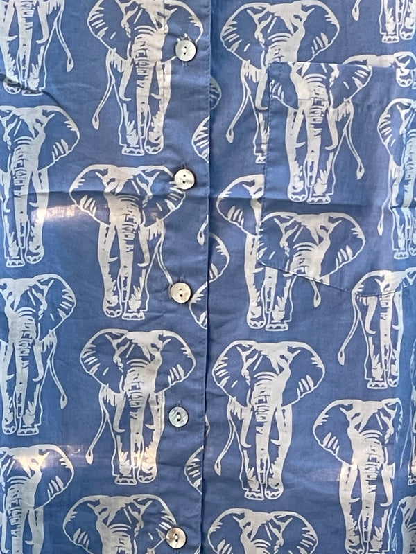 Good Boyfriend Shirt - Elephants Bluebird