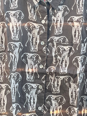 Good Boyfriend Shirt - Elephants Dove Grey