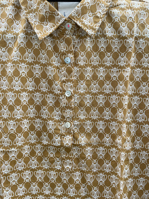 Good Boyfriend ShirtDress - Bee Happy Honeycomb