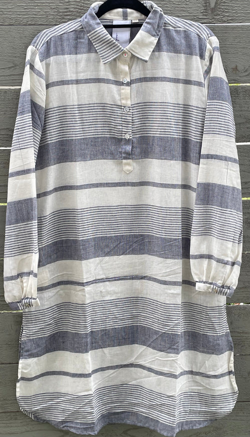 Good Boyfriend ShirtDress - Yarn Dye Stripe