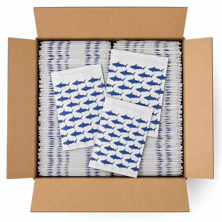 500 Self-Sealing Sandwich Bags - Shark