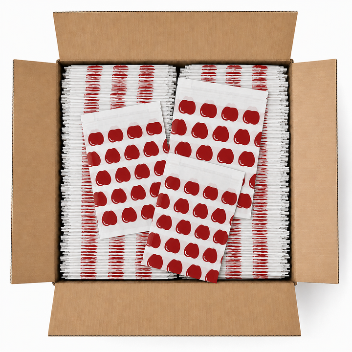 500 Self-Sealing Sandwich Bags - Apple