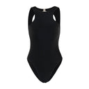 JUPITER Open-back Recycled One-piece Swimsuit in Black
