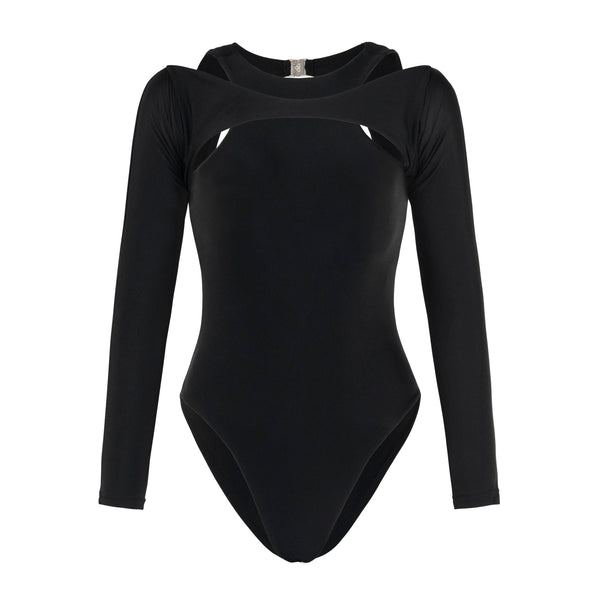JUPITER Open-back Recycled Two-piece Swimsuit In Black