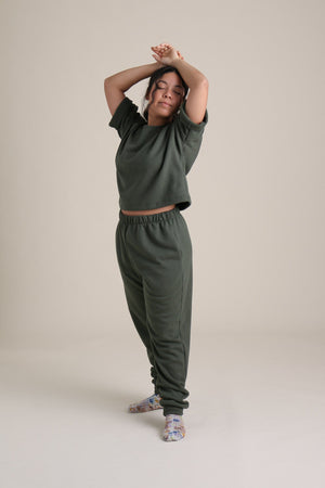 Joggers in Forest