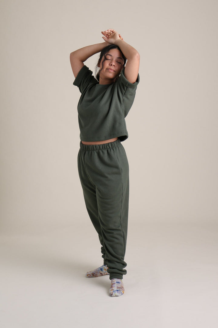 Joggers in Forest